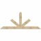 Ekena Millwork Saratoga Rough Sawn Timber Gable Bracket, Douglas Fir, 96"W x 40"H x 4"D x 6"F, 10/12 Pitch GBW096X40X0406SAR00RDF - alternate 1